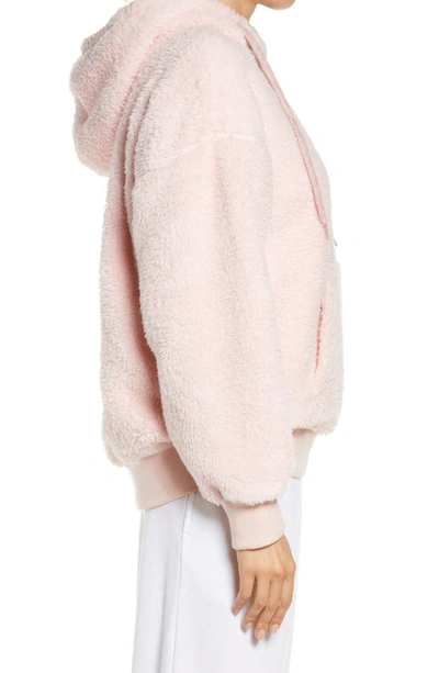 Shop Ugg Lorya Double Face Fleece Hoodie In Lotus Blossom