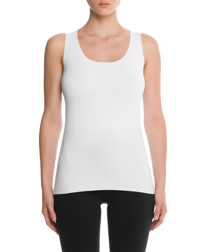 Shop Wolford Aurora Pure Tank Top In White