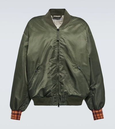 Shop Acne Studios Bomber Jacket In Olive Green