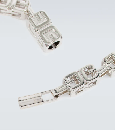 Shop Givenchy Interlocking G Necklace In Silvery