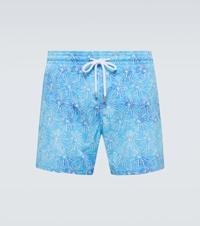 Shop Vilebrequin Drawstring Swim Shorts In Horizon