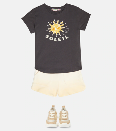 Bonpoint Arial Sweat Shorts Cream In Off White