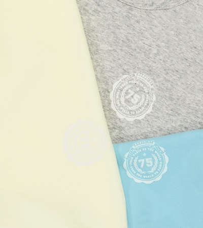 Bonpoint Athis Set Of Three Cotton-blend Tank Tops In Upb Bleu