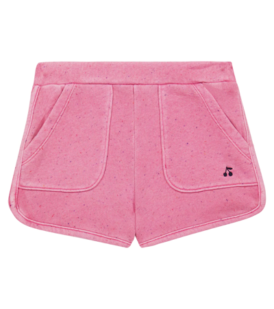 Shop Bonpoint Arial Cotton Shorts In Faded Pink