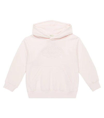 Bonpoint Aiana Logo Cotton Hoodie In Pale Pink
