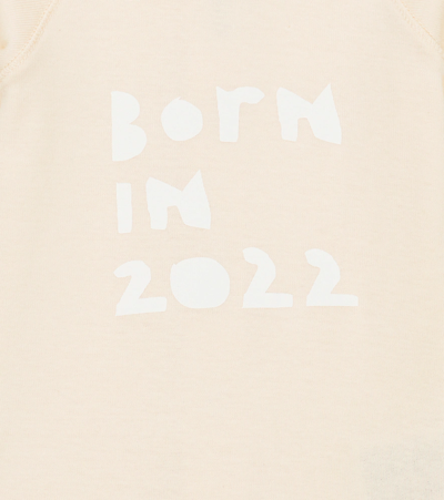 Bonpoint Baby Teodoro Printed Cotton Top And Pants Set In Ivory