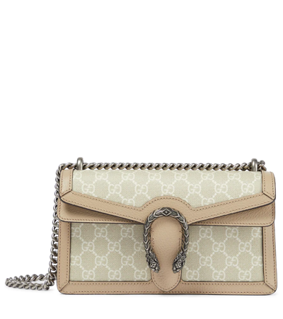 GG Marmont small crocodile shoulder bag in oatmeal