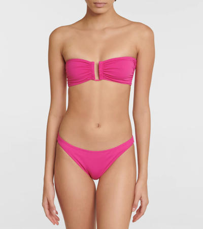 Eres Pink Fripon Bikini Bottoms In Laurier Rose