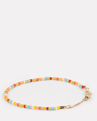 Shop Anni Lu Tutti Frutti Rainbow Beaded Bracelet In Multi