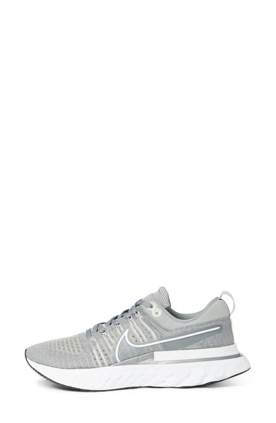 Shop Nike React Infinity Run Flyknit 2 Running Shoe In Grey/ White/ Grey Fog/ Black