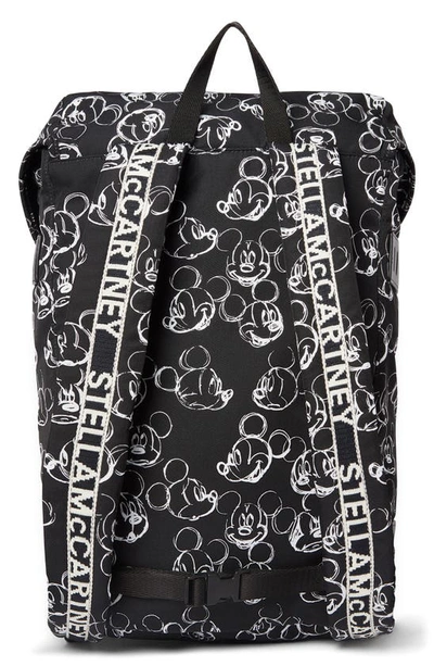 Shop Stella Mccartney X Disney Fantasia Mickey Print Backpack In 1000 Black