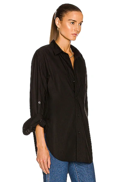 Citizen Of Humanity Kayla Long Sleeve Button Down Shirt In Black