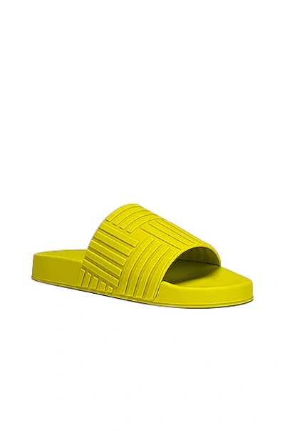 Shop Bottega Veneta Slider Intreccio Slide Sandals In Kiwi