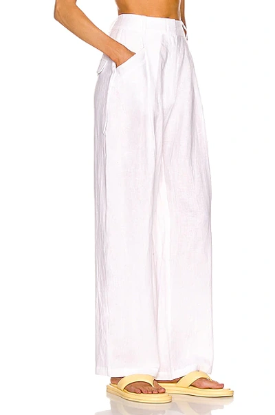 Shop Aexae Linen Pant In White