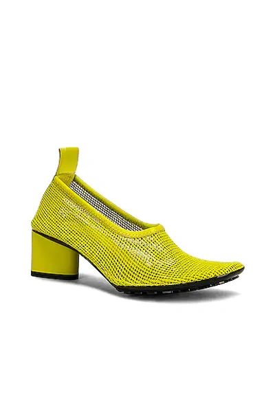 Shop Bottega Veneta Stretch Web Flex Sock Pumps In Kiwi