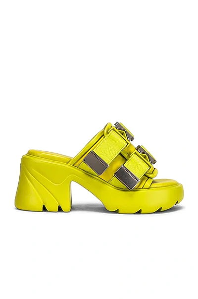 Bottega Veneta Women's Lime Flash Bomber Open-toe Leather Sandals In Kiwi