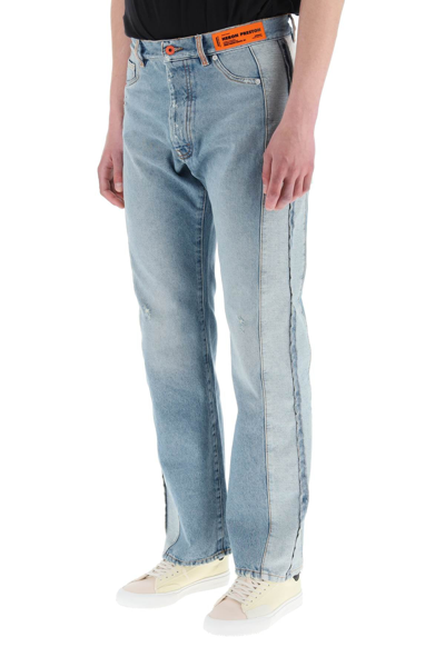 Shop Heron Preston Reversed Jeans In Blue