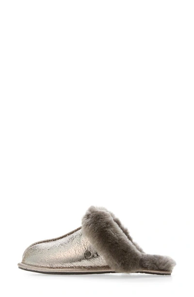 Shop Ugg Scuffette Ii Slipper In Gunmetal Metallic Sparkle