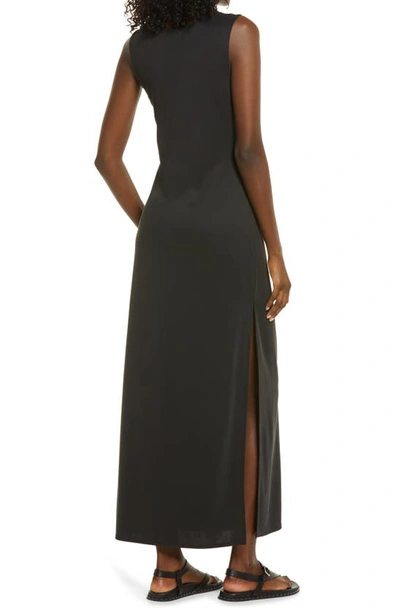Open Edit Sleeveless Reversible Maxi Dress In Black