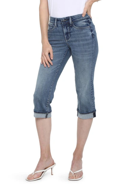 Shop Nydj Marilyn Cool Embrace Straight Crop Jeans In Rockie