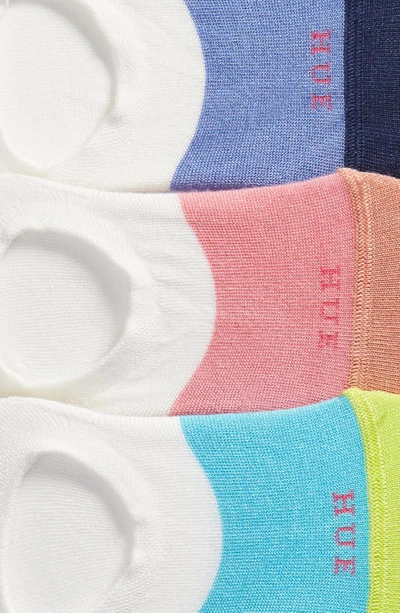 Shop Hue 3-pack The Perfect Sneaker Liner Socks In Pop Block Pack