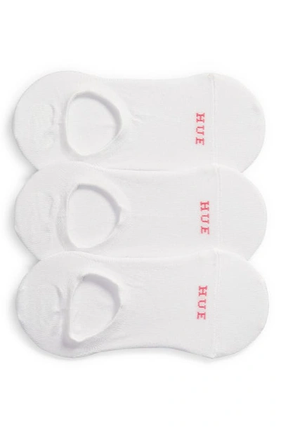 Shop Hue 3-pack The Perfect Sneaker Liner Socks In White Pack