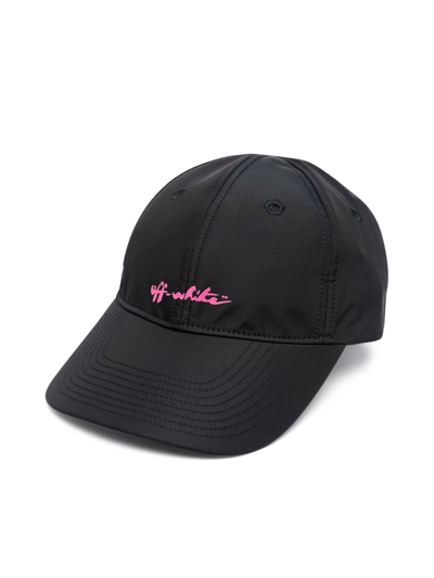 Shop Off-white Baseball Cap With Embroidery In Black