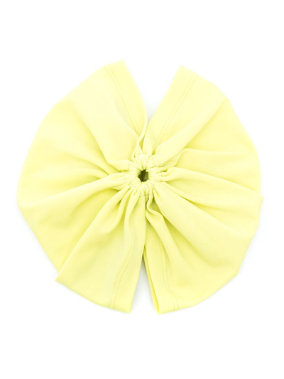 Shop Adriana Degreas Logo-plaque Ruched Head Wrap In Green