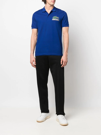 Lacoste Minecraft Short-sleeve Polo Shirt In Blue | ModeSens