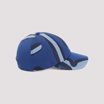 Berluti Abstract-print Cap In D Blue Black | ModeSens