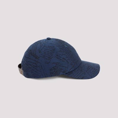 Shop Berluti Scritto Cap Hat In Blue