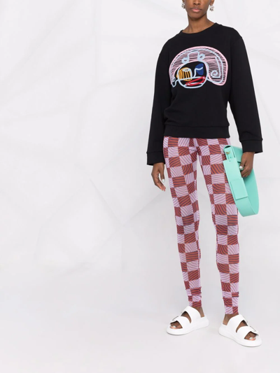 Henrik Vibskov Red Polyester Leggings In Purple