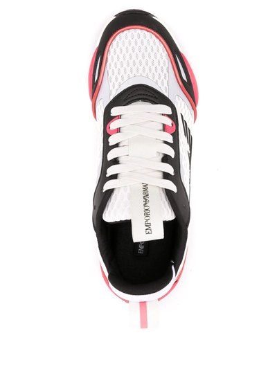 Shop Emporio Armani Panelled Low-top Sneakers In Multicolour