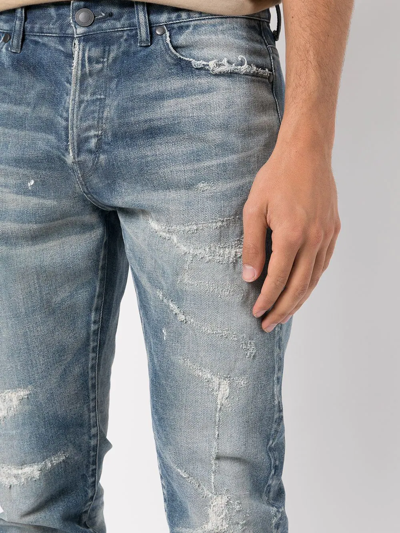 John Elliott The Cast 2 Slim Fit Jeans In Blue