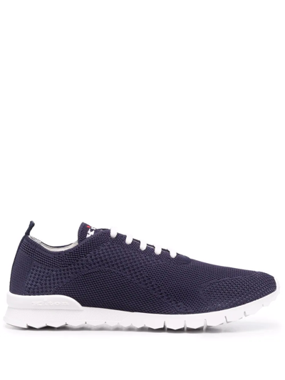 Shop Kiton Fit Low-top Sneakers In Blue