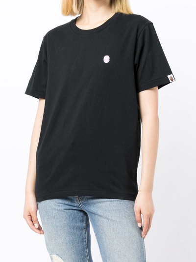 Shop A Bathing Ape Logo-print Short-sleeved T-shirt In Black