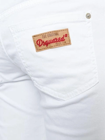 Shop Dsquared2 ‘twiggy' Medium Waist Cropped Jeans