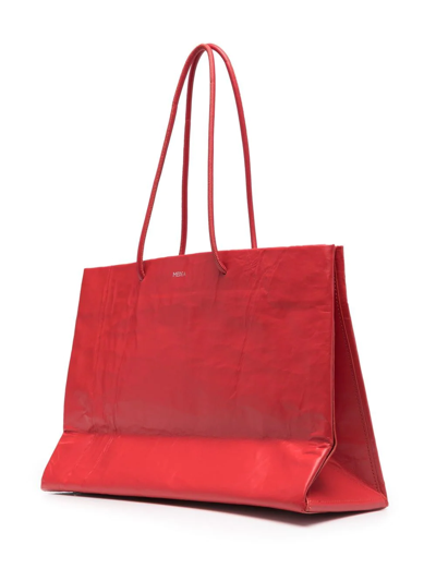 Shop Medea Geometric-print Tote Bag In Rot