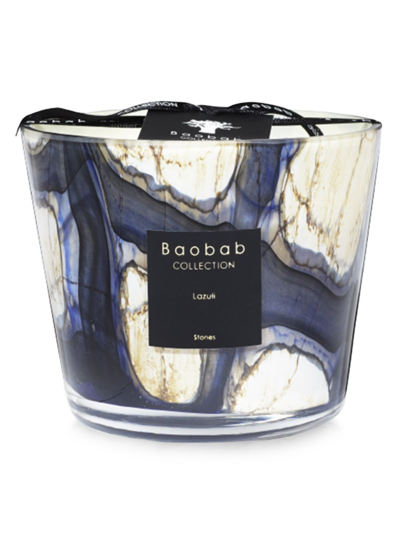 Shop Baobab Collection Stones Lazuli Scented Candle In Blue