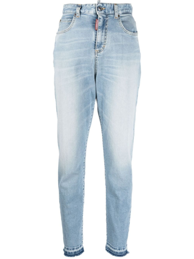 Shop Dsquared2 Straight-leg Jeans In Blau
