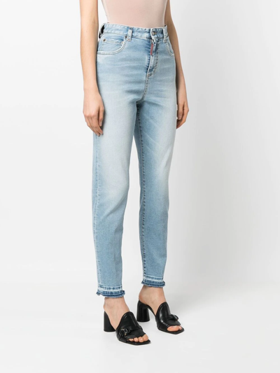 Shop Dsquared2 Straight-leg Jeans In Blau