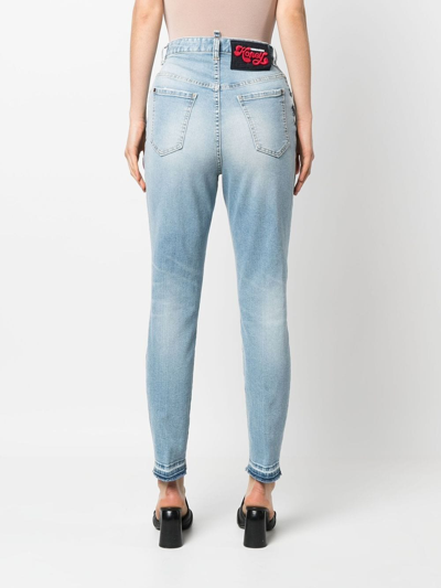 Shop Dsquared2 Straight-leg Jeans In Blau