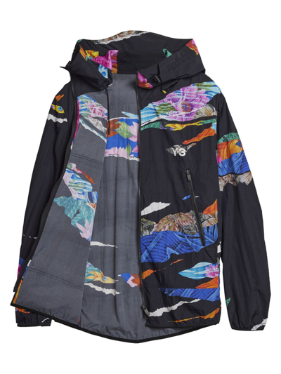 Shop Y-3 Men's Printed Windbreaker Jacket In Neutral