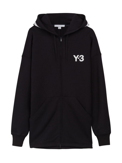 Shop Y-3 Men's Ch1 Fz Hoodie In Black
