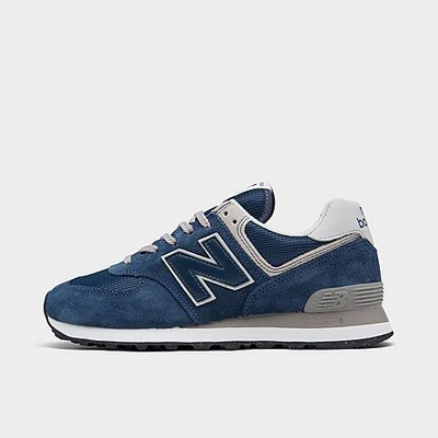 Shop New Balance Men's 574 Core Casual Shoes In Blue/white