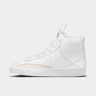 Shop Nike Little Kids' Blazer Mid '77 Se Casual Shoes In White