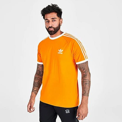 Adidas Originals Adidas Men's Originals 3-stripes California T-shirt In  Bright Orange | ModeSens