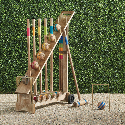 Frontgate Atticus Croquet Set With Stand