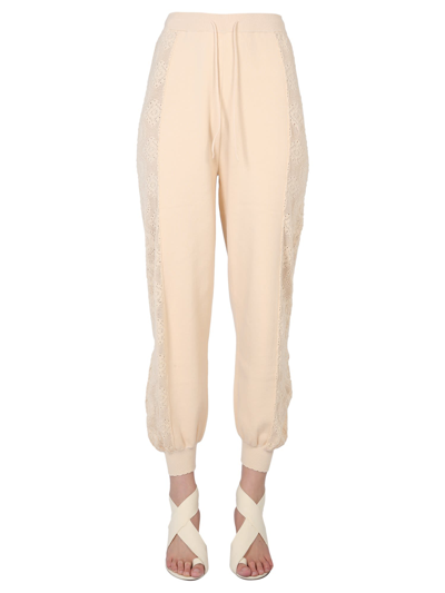 Shop Boutique Moschino Jogging Pants In Bianco