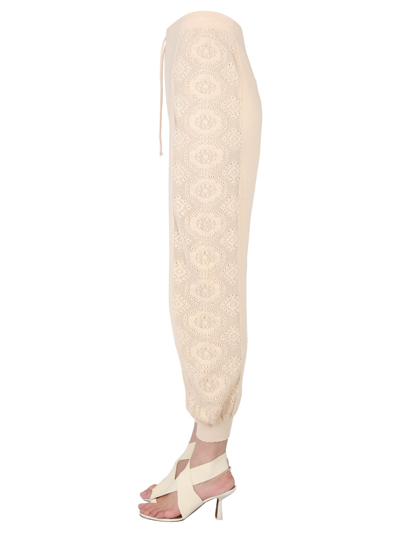 Shop Boutique Moschino Jogging Pants In Bianco